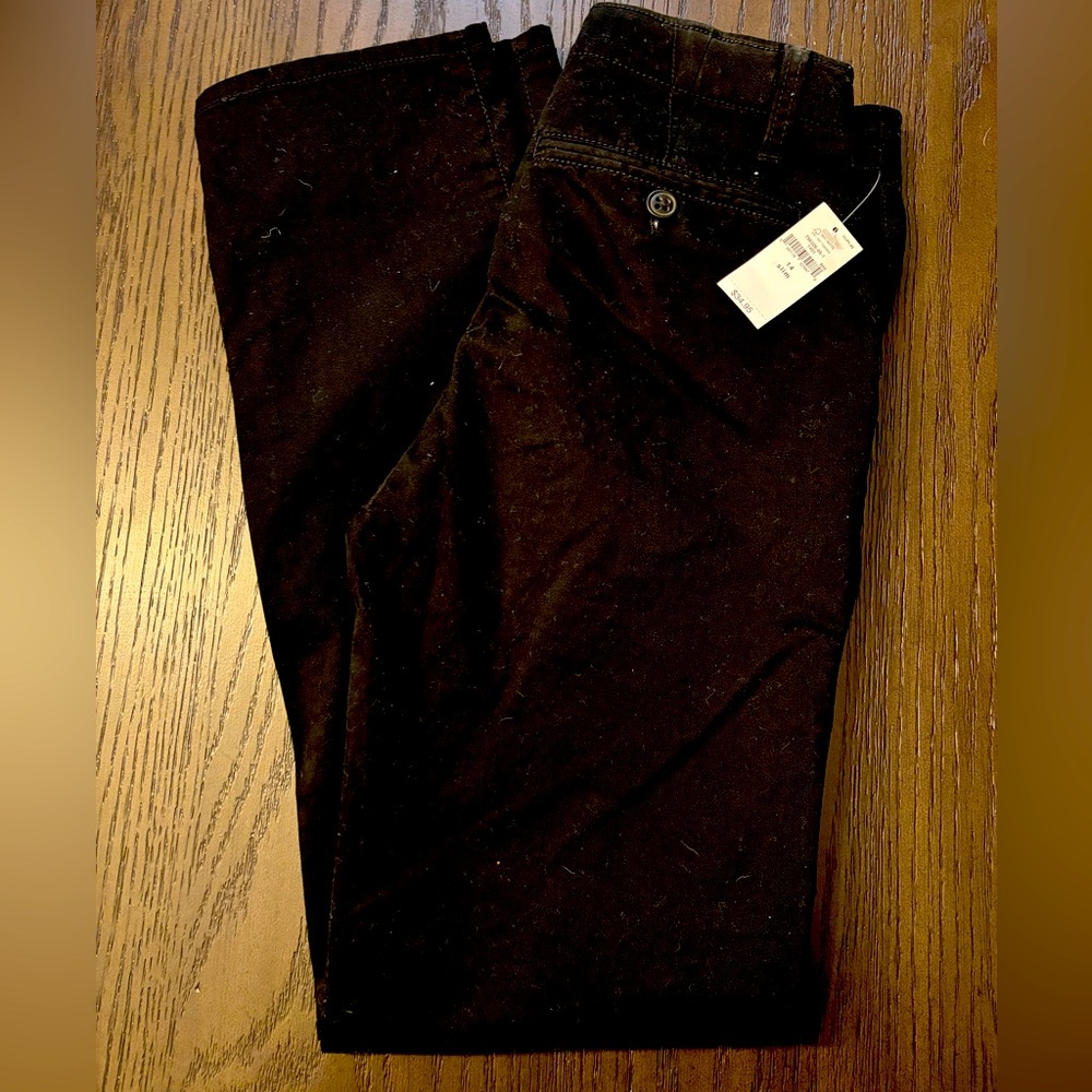 Gap Kids NWT Uniform Lived-In Khakis 14 Slim True black